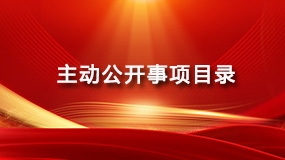 主动公开事项目录清单
